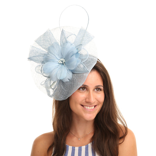 Jane Anne Designs Satine Fascinator - Light Blue