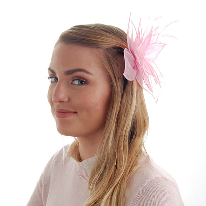 Failsworth Hats Organza Clip-On Lily Fascinator - Light Pink