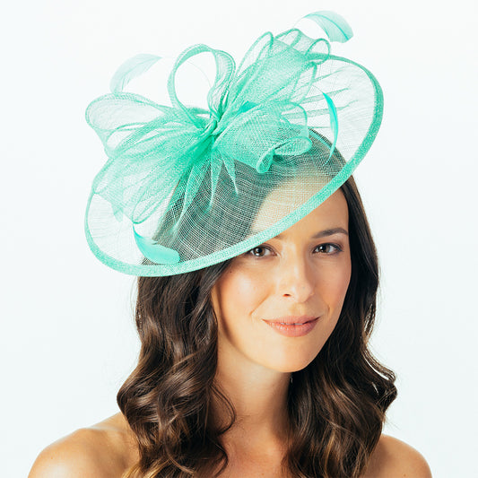 Failsworth Hats Ginny Disc Fascinator - Turquoise