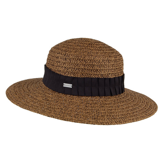 Betmar Hats Marie Wide Brim Boater Hat - Tan