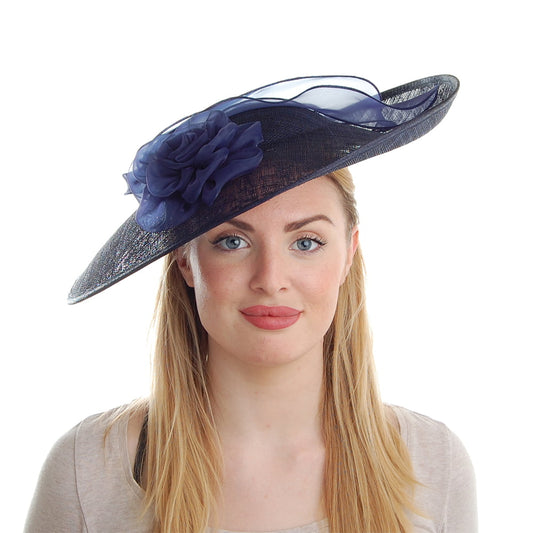 Failsworth Hats Saoirse Disc Fascinator - Navy Blue