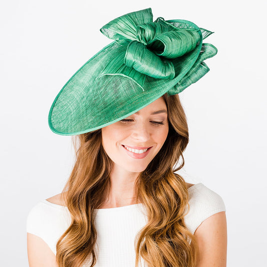 Failsworth Hats Portia Disc Fascinator - Emerald