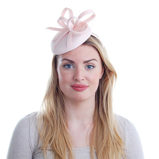 Failsworth Hats Loralei Pillbox Fascinator - Light Pink