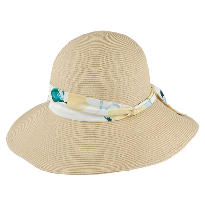 Joules Hats Violet Sun Hat With Detachable Scarf - Natural-Yellow