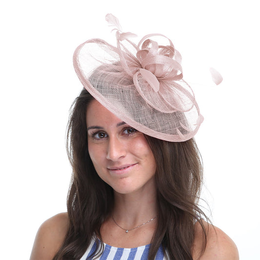 Jane Anne Designs Iris Fascinator - Dusky Pink