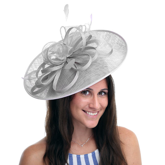 Jane Anne Designs Molly Disc Fascinator - Silver