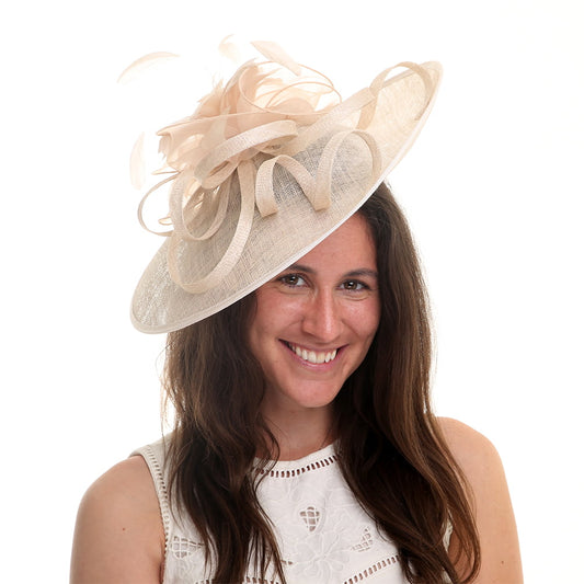 Jane Anne Designs Penelope Disc Fascinator - Champagne
