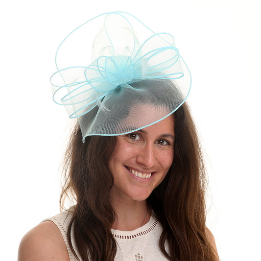 Jane Anne Designs Isadora Fascinator - Ice Blue