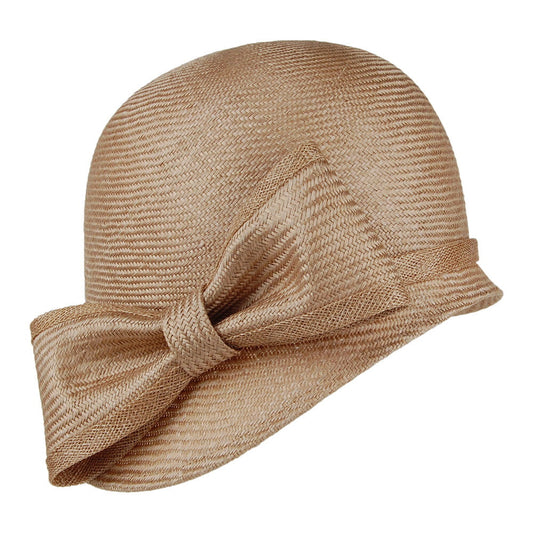 Whiteley Hats Anna Cloche With Bow - Coffee