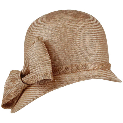 Whiteley Hats Anna Cloche With Bow - Coffee