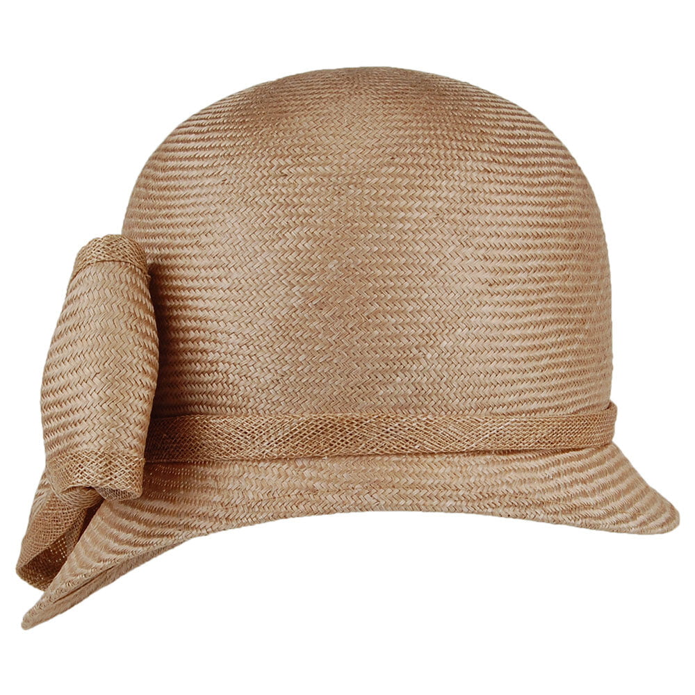 Whiteley Hats Anna Cloche With Bow - Coffee
