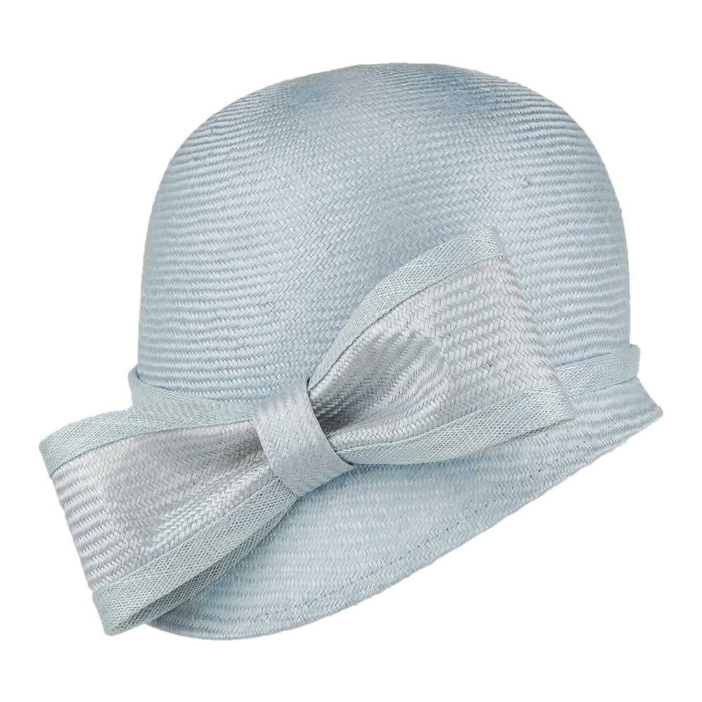 Whiteley Hats Anna Cloche With Bow - Light Blue