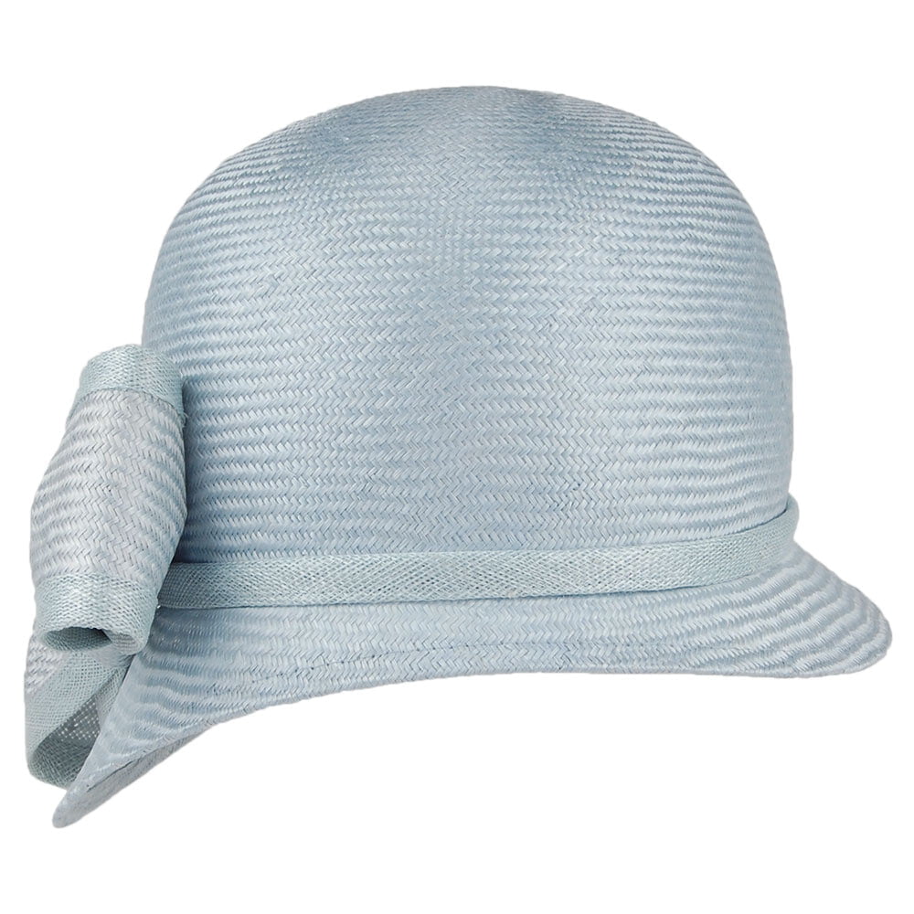 Whiteley Hats Anna Cloche With Bow - Light Blue