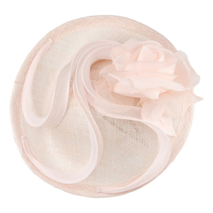 Whiteley Hats Rose Disc Fascinator - Light Pink