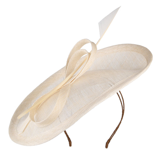Whiteley Hats Tulip Disc Fascinator - Ivory