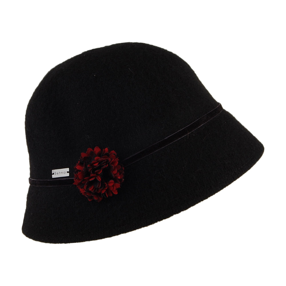 Betmar Hats Sophiya Cloche Hat - Black
