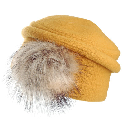 Seeberger Hats Soft Winter Cloche - Mustard