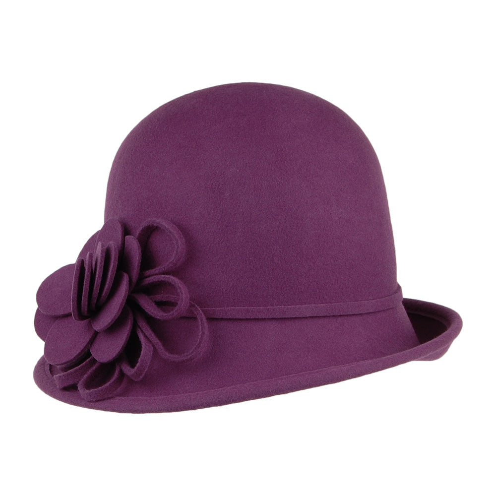 Failsworth Hats Alice Wool Felt Cloche - Purple