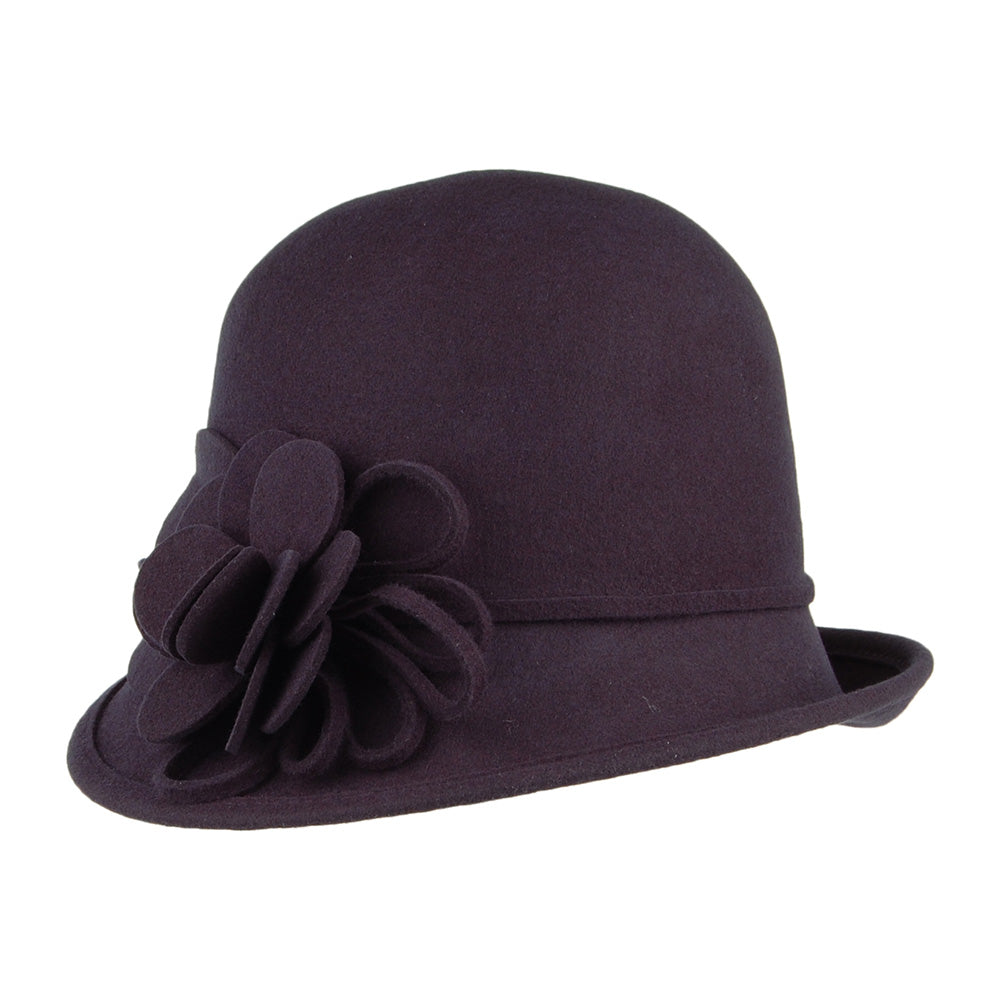Failsworth Hats Alice Wool Felt Cloche - Navy Blue