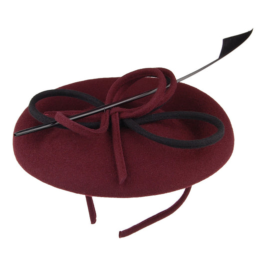 Whiteley Hats Arwyn Disc Fascinator - Mulberry