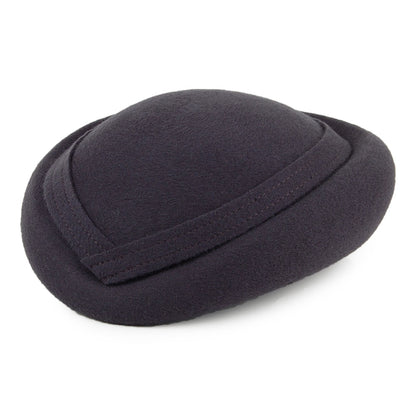 Whiteley Hats Maria Wool Pillbox Hat - Charcoal