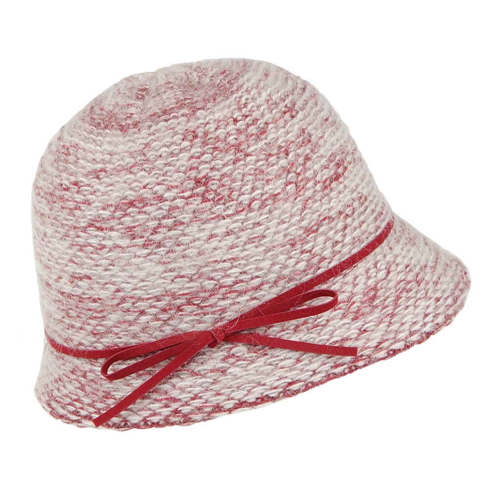 Dorfman Pacific Hats Lauren Winter Cloche - Burgundy-Multi