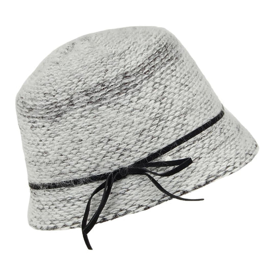 Dorfman Pacific Hats Lauren Winter Cloche - Black Mix