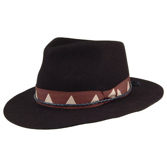 Brixton Hats Venice Fedora Hat - Black