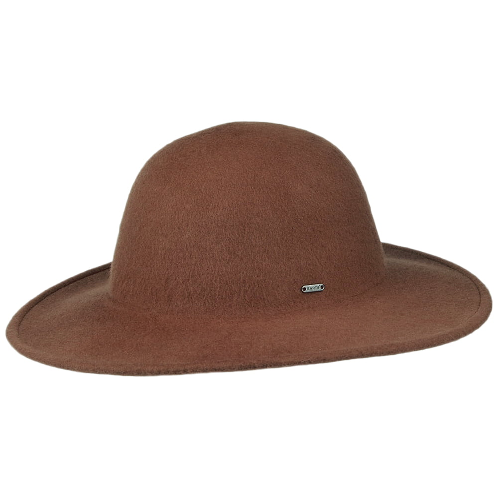 Barts Hats Noleta Soft Wool Wide Brim Hat - Brown