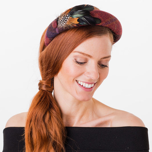 Failsworth Hats British Wool Sandown Headband - Rust-Multi