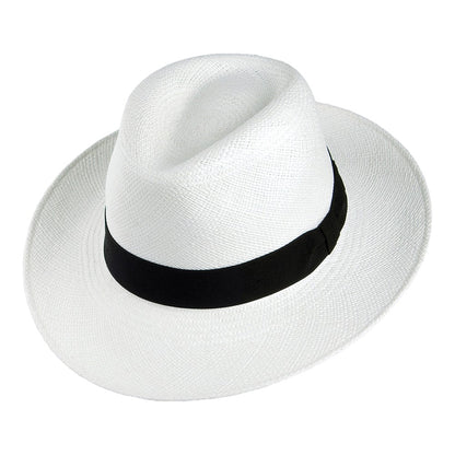 Failsworth Hats Snap Brim Panama Fedora Hat - Bleach