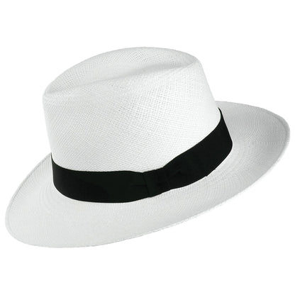 Failsworth Hats Snap Brim Panama Fedora Hat - Bleach