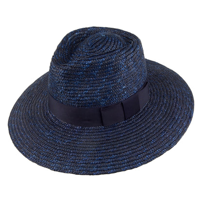 Brixton Hats Joanna Straw Sun Hat - Navy