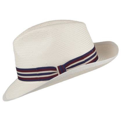 Denton Hats Mayfair Toyo Straw Fedora Hat - Bleach