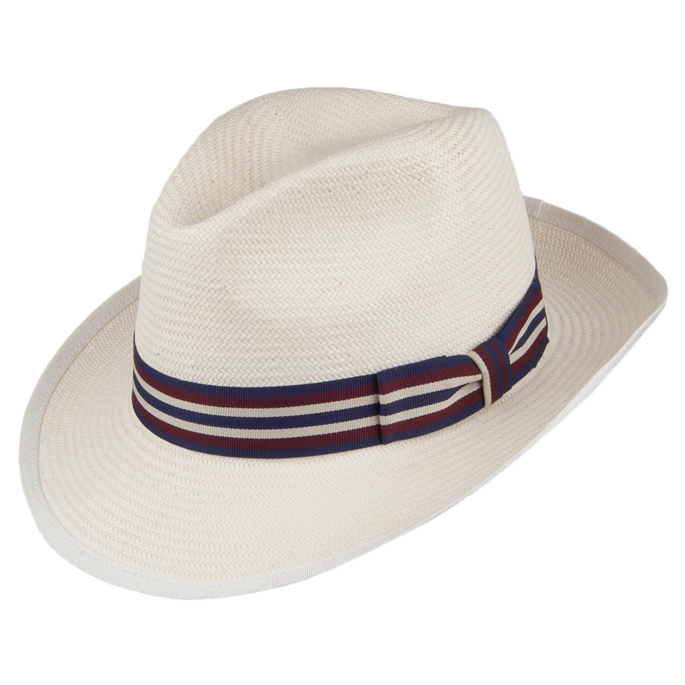Denton Hats Mayfair Toyo Straw Fedora Hat - Bleach