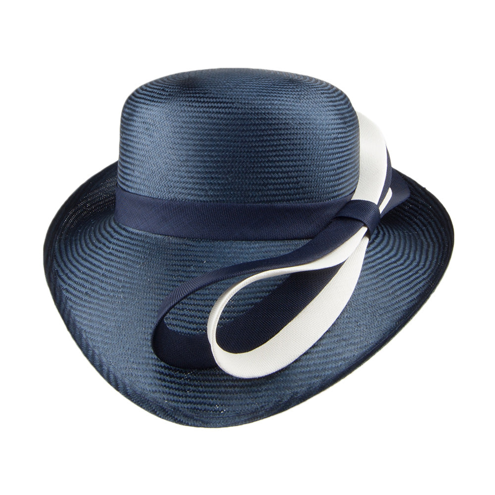 Whiteley Hats Ava Occasion Hat - Navy-White