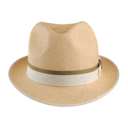 Christys Hats Classic Yorkie Panama Trilby Hat - Natural