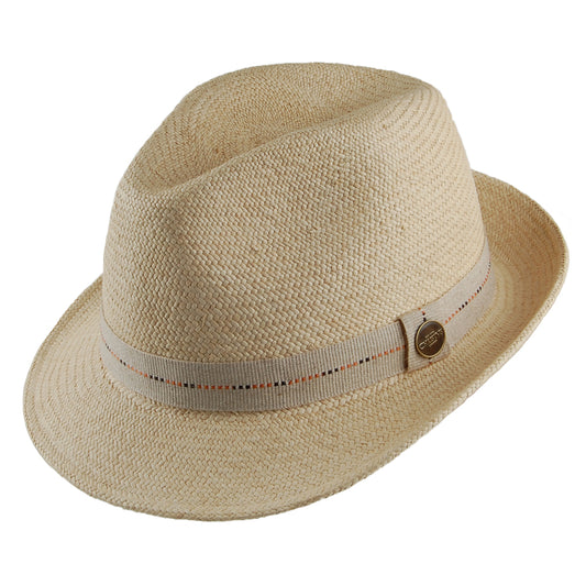 Christys Hats Cuenca Hardy Straw Panama Trilby Hat - Natural