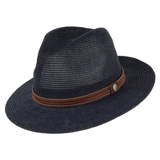 City Sport Ontario Safari Fedora Hat - Navy Blue