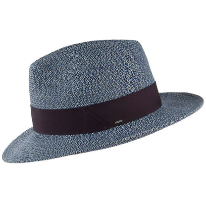 Bailey Hats Mullan Toyo Fedora Hat - Navy Blue
