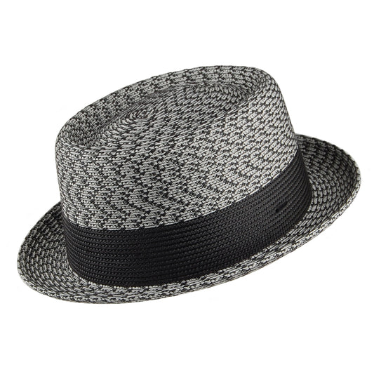 Bailey Hats Telemannes Pork Pie Hat - Charcoal-Multi