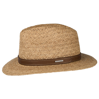 Stetson Hats Traveller Raffia Safari Fedora Hat - Natural