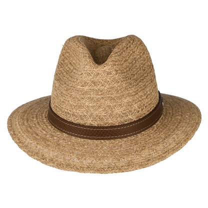 Stetson Hats Traveller Raffia Safari Fedora Hat - Natural