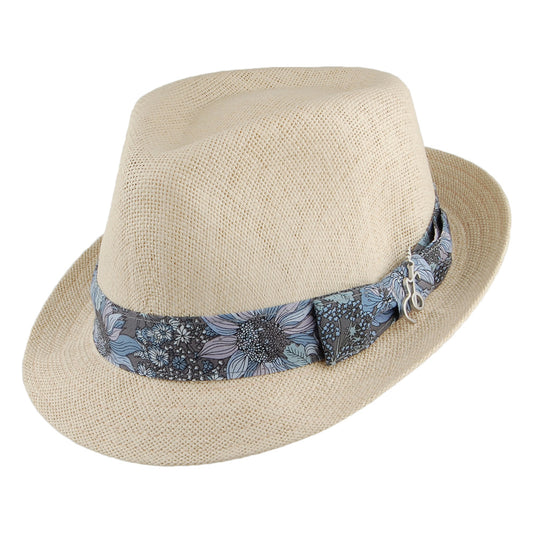 Carlos Santana Essence Toyo Matte Trilby Hat - Natural