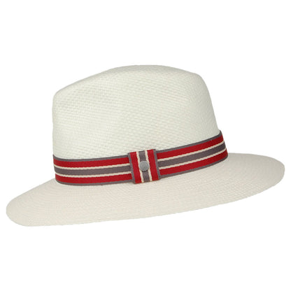 Barbour Hats Rothbury Toyo Straw Fedora Hat - Bleach