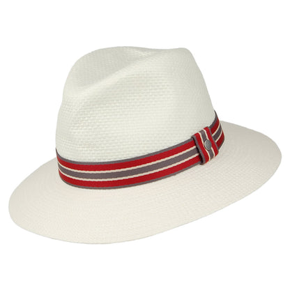 Barbour Hats Rothbury Toyo Straw Fedora Hat - Bleach