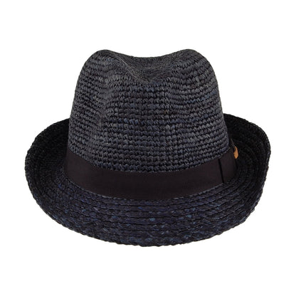 Barts Hats Sedad Straw Trilby Hat - Navy Blue