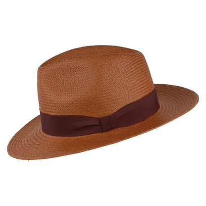Failsworth Hats Panama Fedora Hat - Tobacco