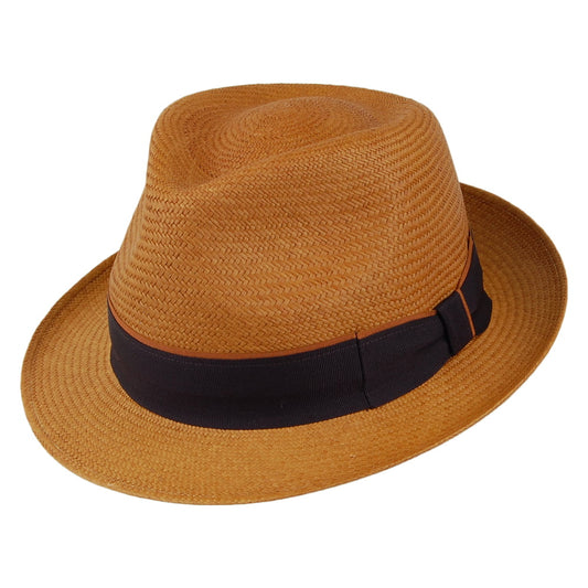 Failsworth Hats Panama Trilby Hat - Mustard