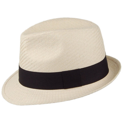 Failsworth Hats Straw Trilby Hat - Bleach